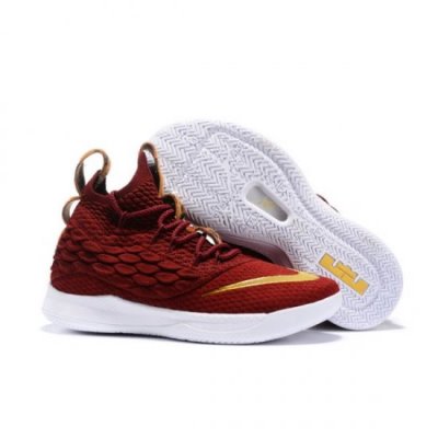 Nike Erkek Lebron 15.5 Wine Kırmızı / Altın Basketbol Ayakkabısı Türkiye - Y2TBLCW8